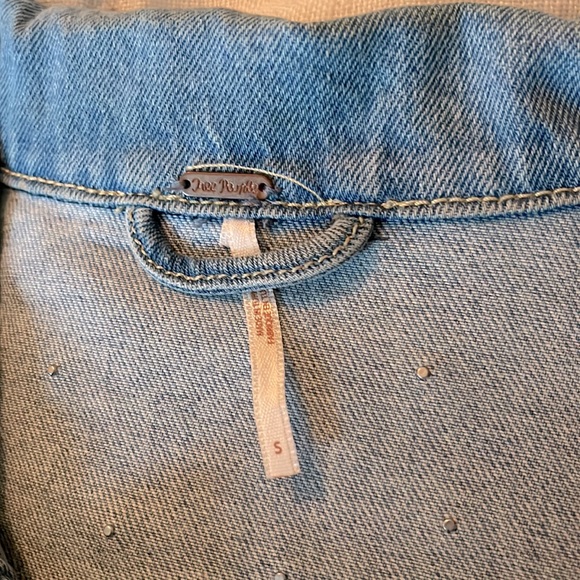 Free People Pearl Denim Jacket - Small - Picture 2 of 7